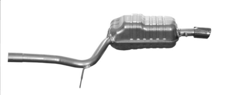 AU21007 Muffler - Rear, ANSA OER