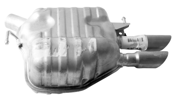 AU22507 Exhaust Muffler; 2009-2014 Audi A4 Quattro Rear, 2009-2014 Audi A4 Rear, 2010-2011 Audi A5 Quattro Rear