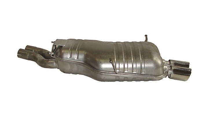 BW30157 Exhaust Muffler; 2001-2005 BMW 325i Rear, 2001-2006 BMW 325Ci Rear, 2001-2005 BMW 320i Rear