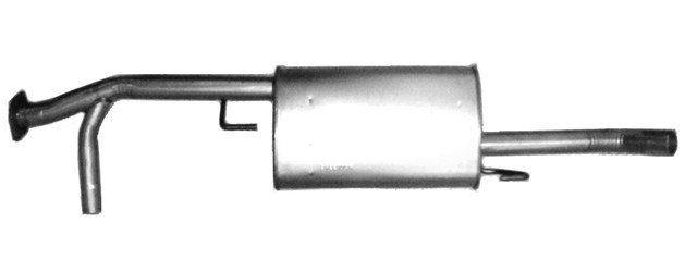 DA41805 Exhaust Muffler; 2005-2016 Nissan Frontier Center, 2009-2012 Suzuki Equator Center