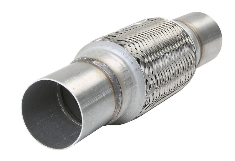 FT20006N Flex Coupling - 200 Series SS, 2" Core, 2" Necks, 10" OAL w/Inner Braid