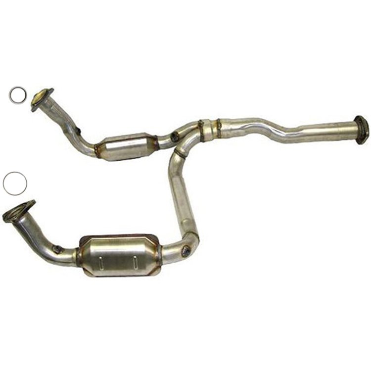 H500P 5" Heavy Duty 3/8" U-Bolt Exhaust Clamp w/Flange Nuts - Mild Steel
