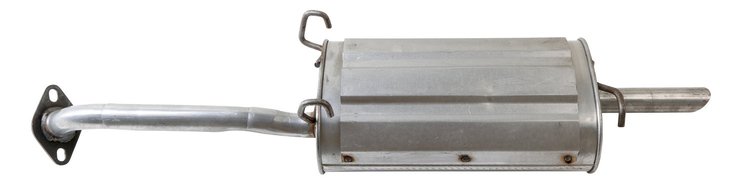 HY2507 Exhaust Muffler; 1996-1999 Hyundai Accent Rear
