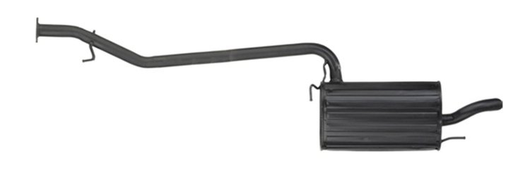 HY4457 Muffler - Rear, ANSA OER