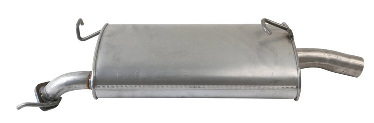 KA2107 Exhaust Muffler; 2000-2004 Kia Spectra Rear, 1998-2001 Kia Sephia Rear