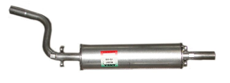 ME0897 Exhaust Muffler; 1966-1976 Mercedes-Benz 280C Rear, 240D Rear, 300D Rear, 250C Rear, 230 Rear, 200D Rear