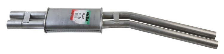 ME2295 Exhaust Muffler; 1975-1976 Mercedes-Benz 450SL Center, 1972-1973 Mercedes-Benz 350SL Center