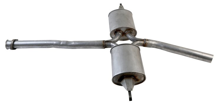 ME4645 Exhaust Muffler; 1981-1985 Mercedes-Benz 300SD Center