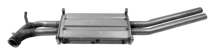 ME6145 Exhaust Muffler; 1981-1985 Mercedes-Benz 380SL Center