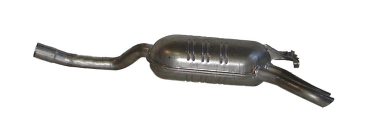 ME6507 Exhaust Muffler; 1986-1995 Mercedes-Benz 300E Rear, 300D Rear, 400E Rear, 260E Rear, E420 Rear, 300CE Rear