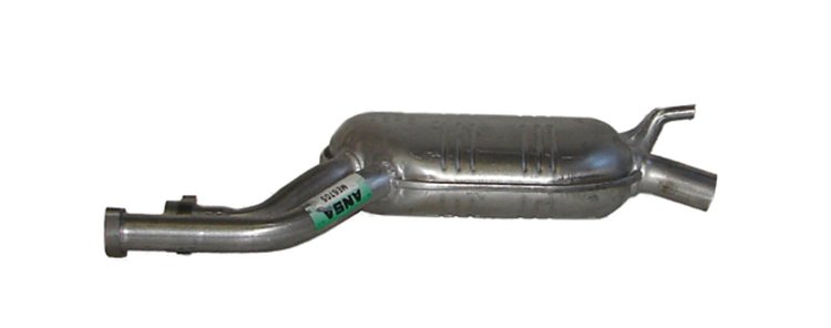 ME6705 Exhaust Muffler; 1987-1989 Mercedes-Benz 190E Center