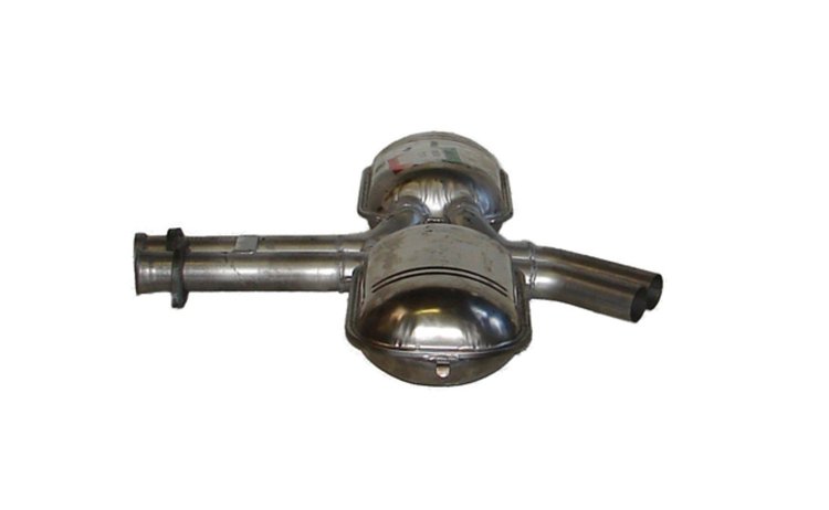 ME7505 Exhaust Muffler; 1986-1991 Mercedes-Benz 420SEL Center, 1986-1991 Mercedes-Benz 560SEL Center