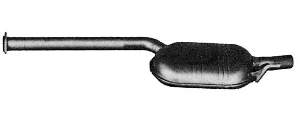 ME8205 Exhaust Muffler; 1990-1993 Mercedes-Benz 300D Center