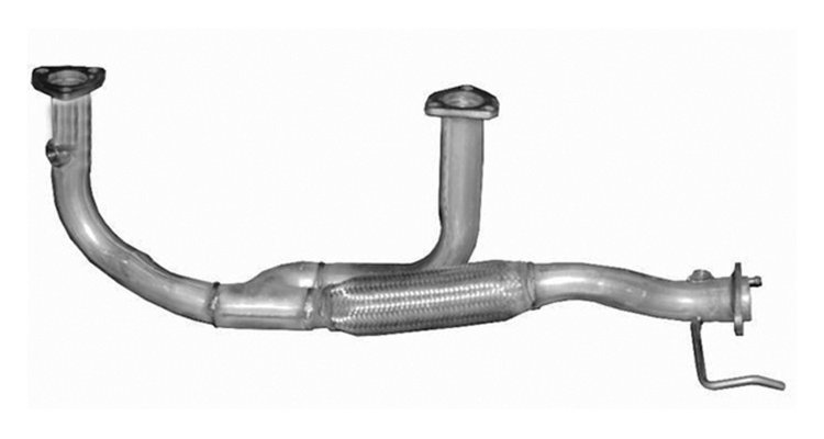 MZ17001 Exhaust Pipe; 1999-2000 Mazda 626 Front