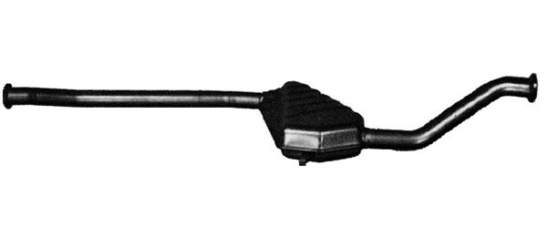 SA2705 Exhaust Muffler; 1992-1998 Saab 9000 Center