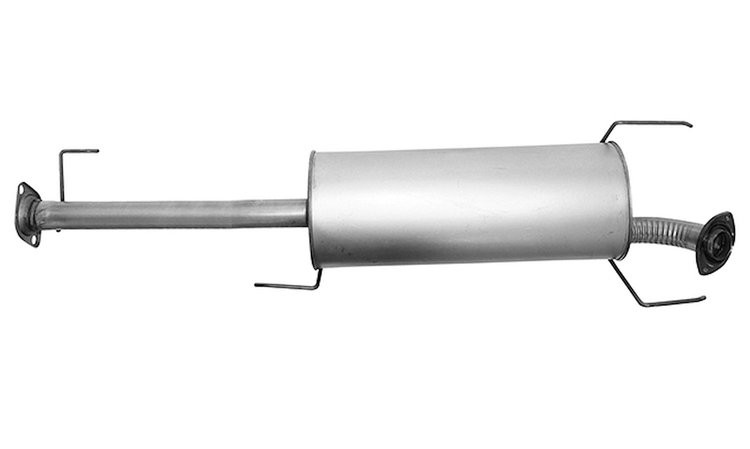 TY38115 Exhaust Muffler; 2005-2009 Toyota 4Runner Center, 2005-2009 Lexus GX470 Center