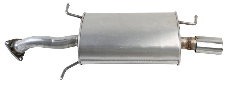 VL12647 Exhaust Muffler; 2000-2004 Volvo S40 Rear, 2000-2004 Volvo V40 Rear
