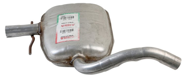 VW11705 Exhaust Muffler; 1993-1995 Volkswagen Jetta Center, 1993-1995 Volkswagen Golf Center, 1995 Volkswagen Cabrio Center