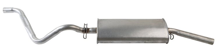 VW1407 Exhaust Muffler; 1975-1984 Volkswagen Rabbit Rear, 1975-1980 Volkswagen Scirocco Rear