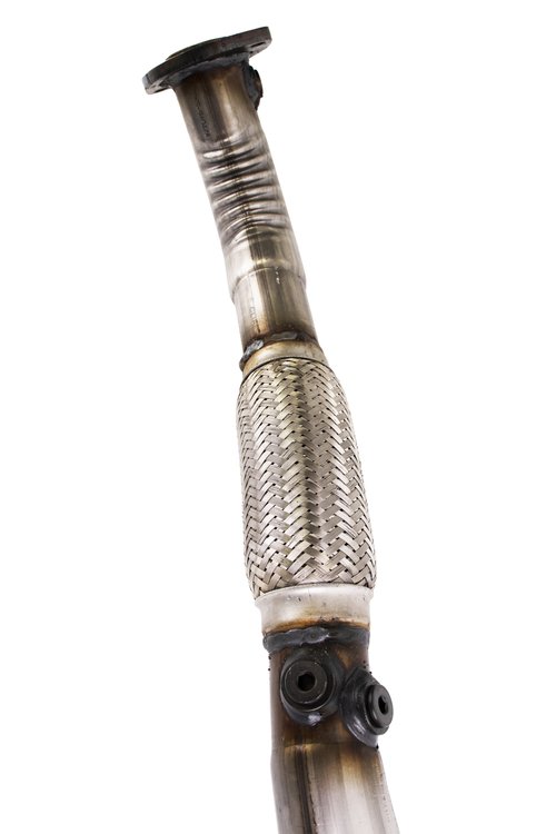 XAC212 Exhaust Tip - Universal; 2-1/2 In. Inlet; 9 in. x 2-3/4 In. OAL; Angle Cut; Chrome Plated