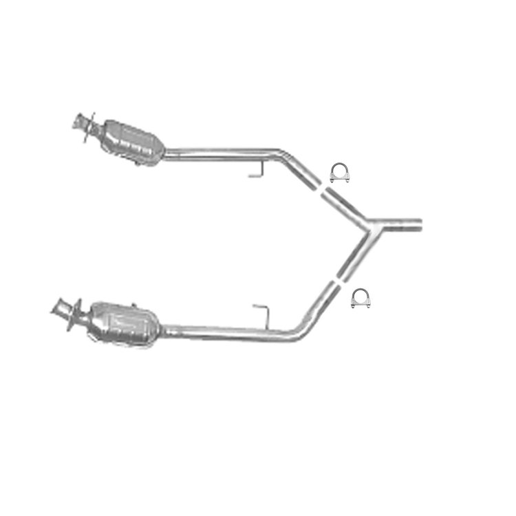 XPT134 Exhaust Tip - Universal; 1-3/4 In. Inlet; 8 in. x 2 In. OAL; Pencil; Chrome Plated