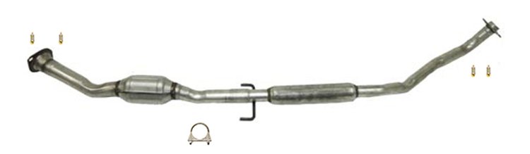 XSAC31212 Exhaust Tip - Universal; 2-1/4 In. Inlet; 12 in. x 3-1/2 In. OAL; Angle Cut; Natural