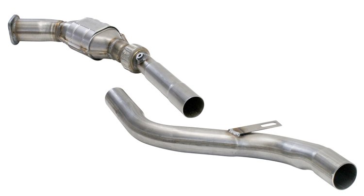 XSAC31218212 Exhaust Tip - Universal; 2-1/2 In. Inlet; 18 in. x 3-1/2 In. OAL; Angle Cut; Natural