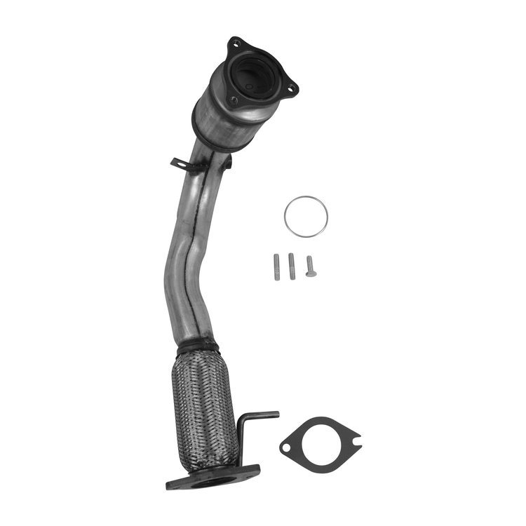 XSDW3002 Exhaust Tip - Universal; 2 In. Inlet; 6-1/4 in. x 3 In. OAL; Inside Roll Straight Cut; Natural