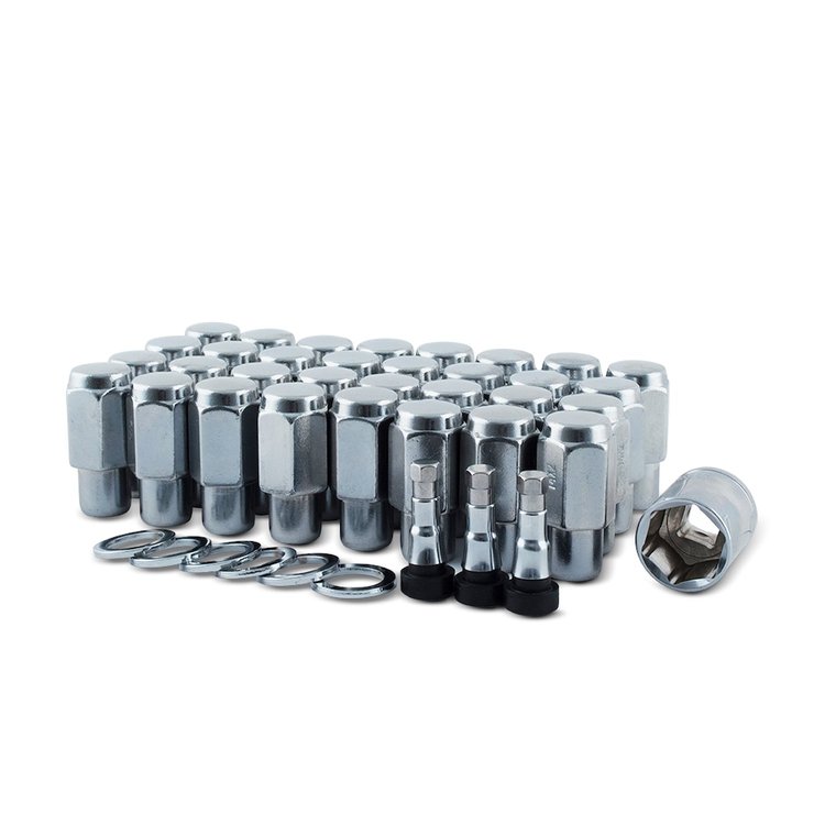 5094PK8 Dually Mag Lug Nut Kit, Chrome 14 mm 1.5 [Set of 32 Lugs w/Washers]