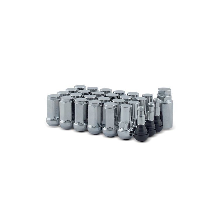 5454LK6 Closed End Chrome 14mm x 1.5 Lug Nut Kit [Long]