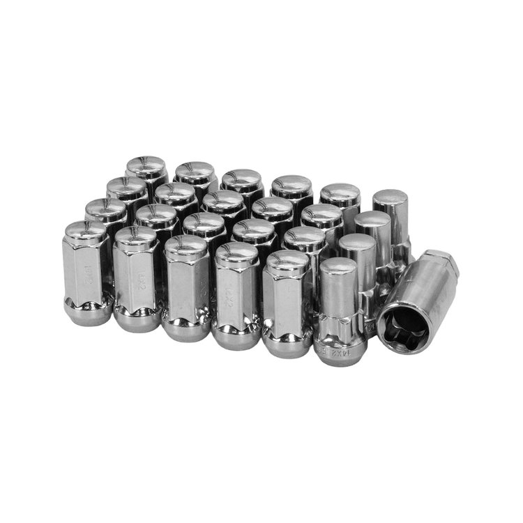 5456LK6 Closed End Chrome 14mm x 2.0 Lug Nut Kit [Long]