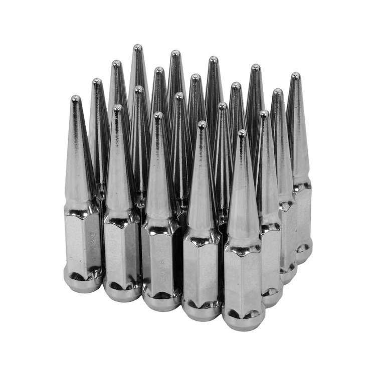 7008K5 Chrome 5-Lug Spike Lug Nut Kit Thread: 9/16 in.