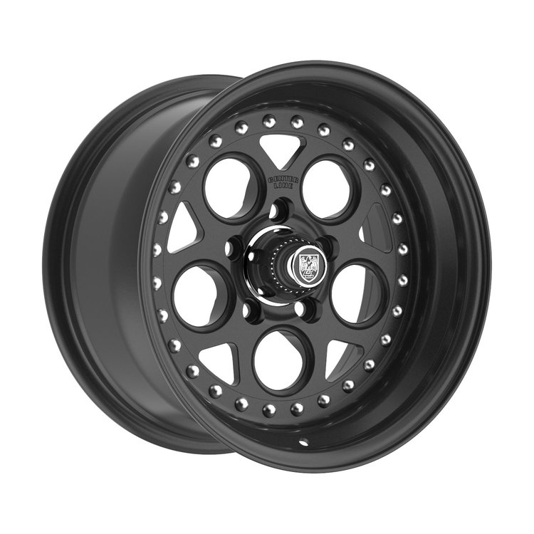 001SB-58065+00 Rev 2.0 Wheel [Wheel Size: 15" x 8"] Satin Black Center with Satin Black Step Lip