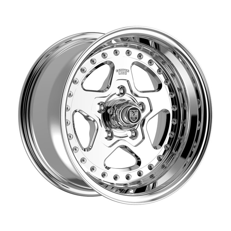 003P-58065+00 Telstar 2.0 Wheel [Wheel Size: 15" x 8"] Polish Center with Polished Step Lip