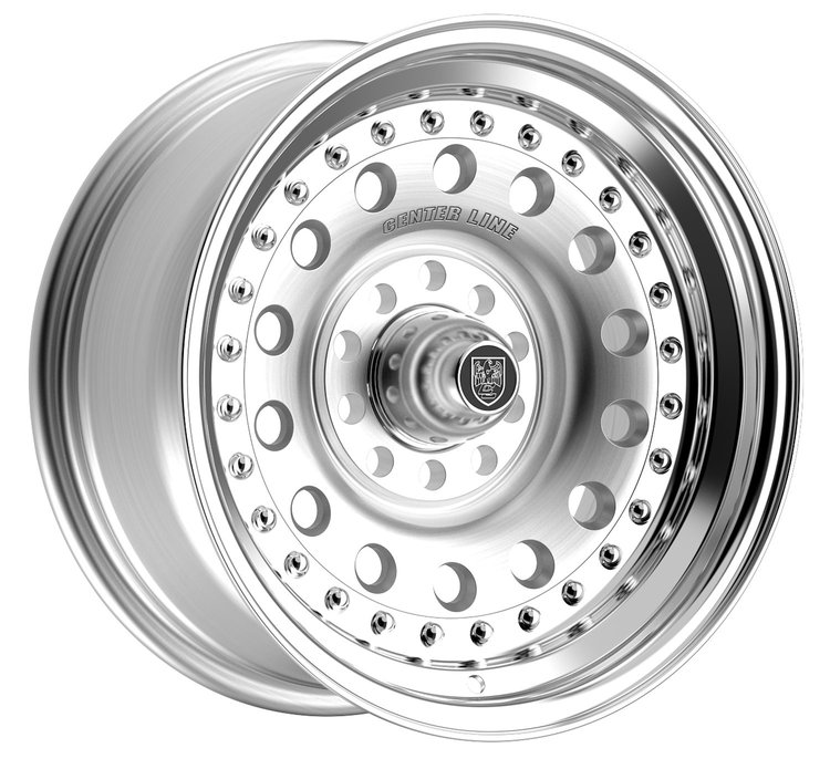 002P-57004-06 Pro Stock Wheel [Wheel Size: 15" x 7"] Brushed with Polished Lip
