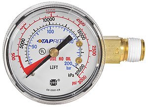 High Pressure Gauge For ABR CO2 Regulator