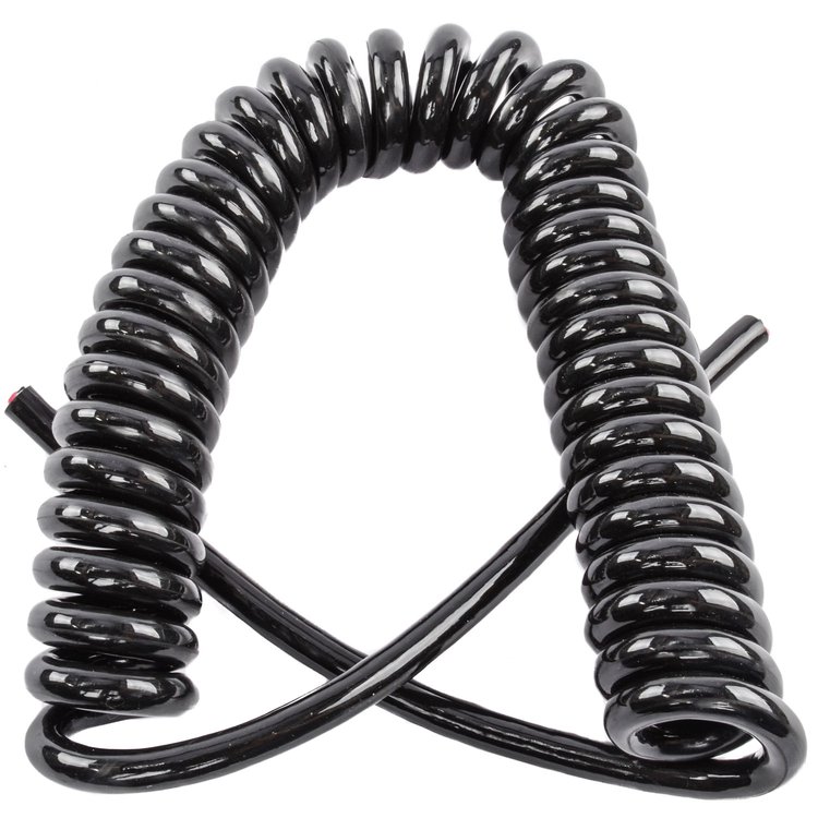 Coiled Switch Cord - 4 Wire Conductors (1) 14 Gauge Power Wire