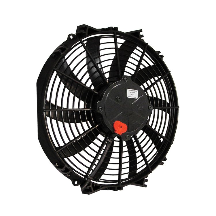 Champion-Series Low-Profile Electric Cooling Fan, Diameter: 12 in., Type: Single