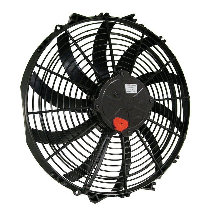 Champion-Series Low-Profile Electric Cooling Fan, Diameter: 14 in., Type: Single