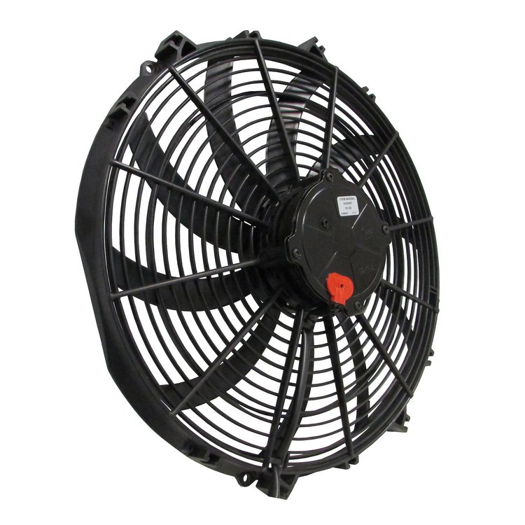 Champion-Series Low-Profile Electric Cooling Fan, Diameter: 16 in., Type: Single