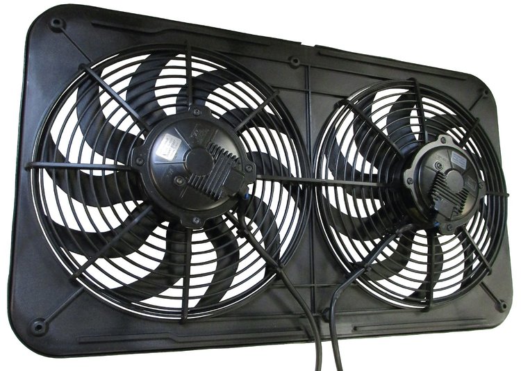 MSS26K 12 in. Jetstreme II Smart Start Dual Electric Fan, 2600 cfm