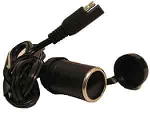 Female Cigarette Adaptor Black Quick Disconnect