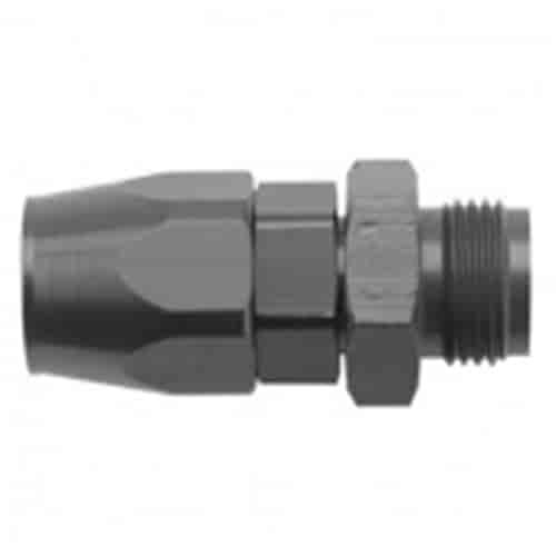 Series 3000 Direct Fit Hose End, -6 AN Straight x 9/16-18 (6) O-Ring Port [Black]