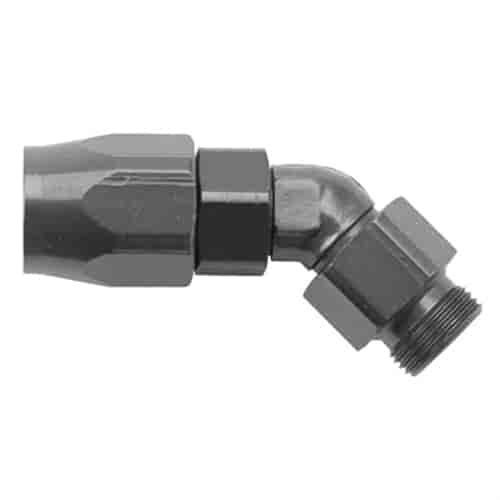 -8 X 45 X 9/16-18 6 HOSE END BLACK