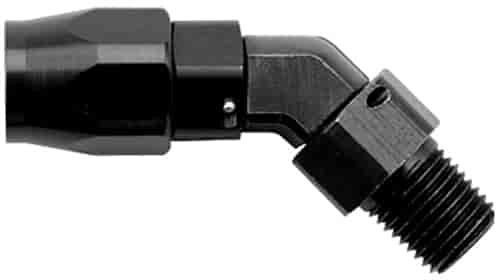 194513-BL Series 3000 45-Degree Low Profile Hose End With Pipe Threads -12 AN x 1/2 in. NPT