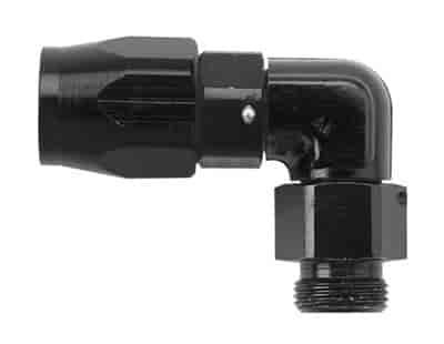 -6 X 90 HOSE END X 1/8 MPT BLACK