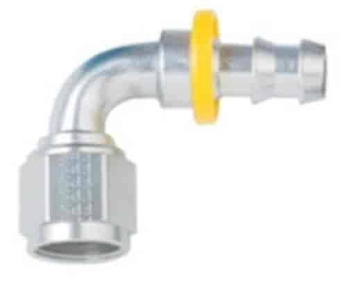209010-CL Series 8000 Push-Lite Race Hose End 90-Degree