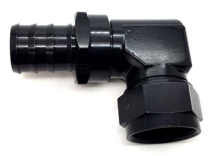 209120-BL Hose [Series 8000 Push-Lite, -20 AN Hose to -20 AN Female Threads, 90 Degree, Black]
