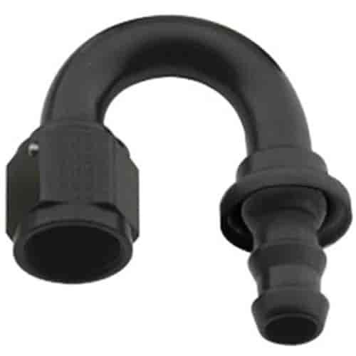 218008-BL Series 8000 Push-Lite Race Hose End 180-Degree