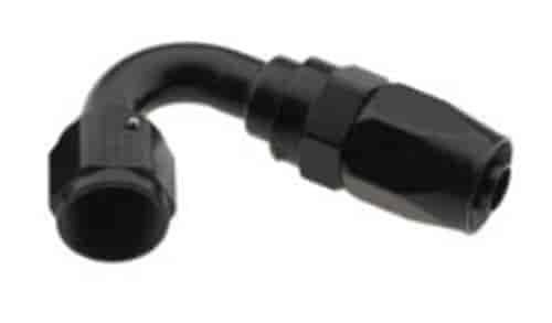 231216-BL AN Fitting [Series 2000 Pro-Flow, -16 AN Hose to -16 AN Female Threads, 120 Degree, Black]
